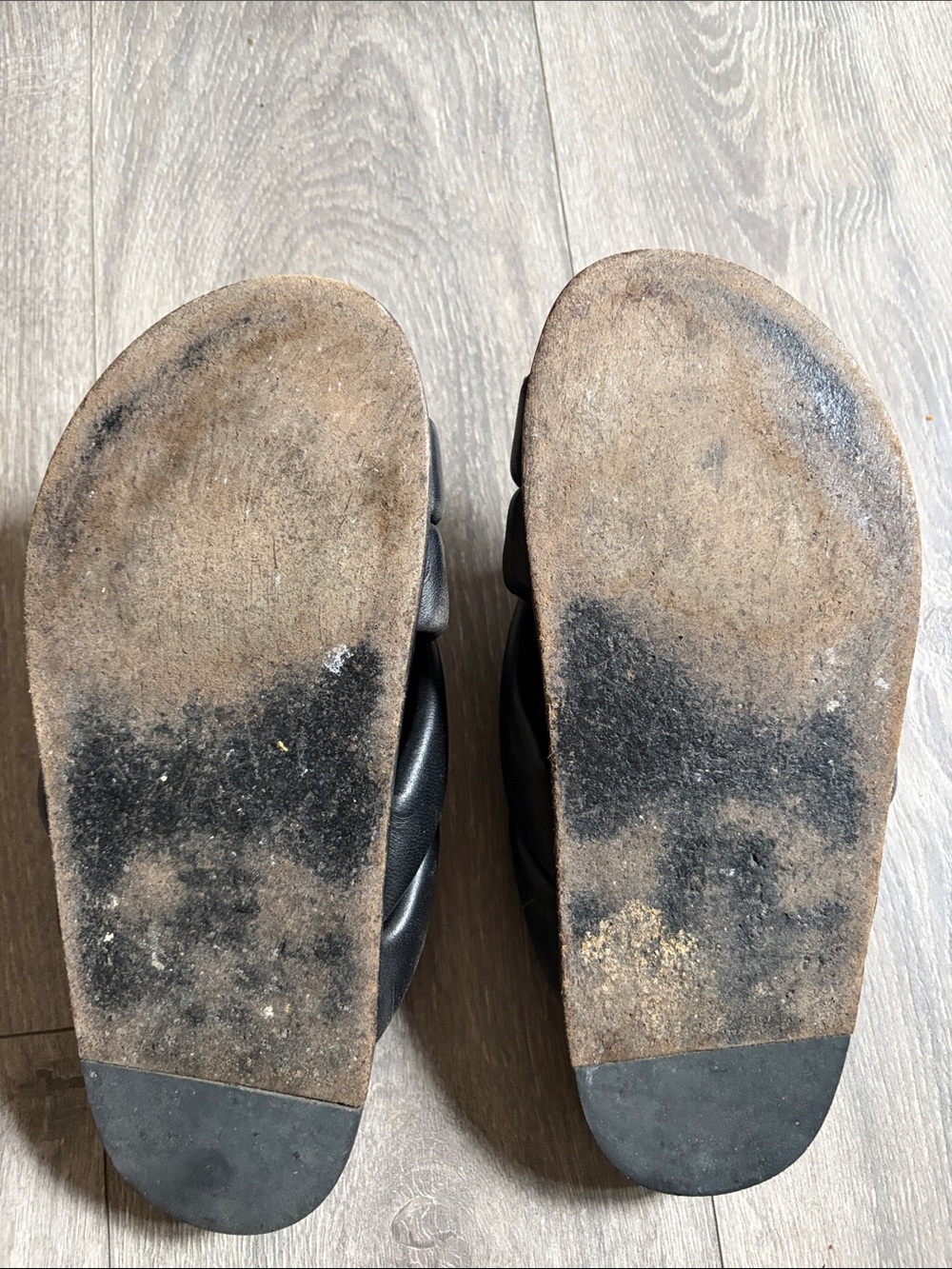 Anine Bing Black Padded Crossover Slide Sandals - Picture 4 of 4